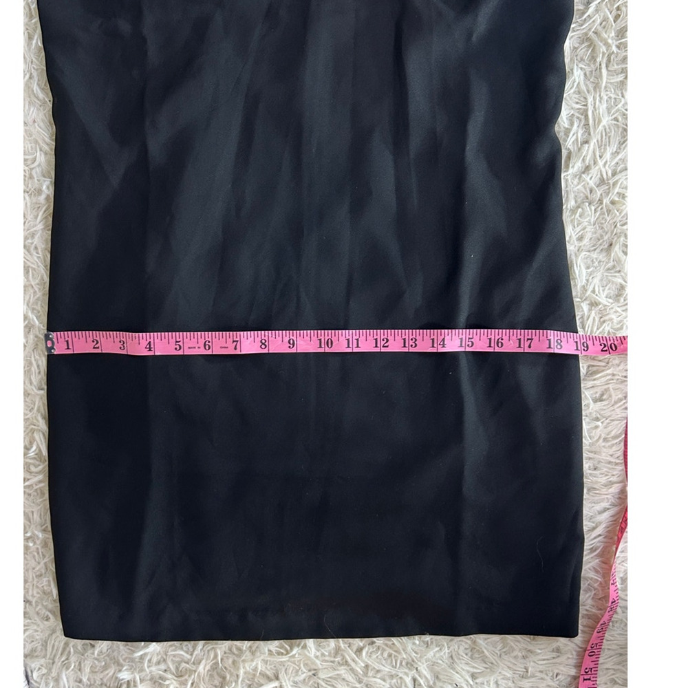 Banana Republic Women's Size 8 Tall Black Cross front Ruffle Strap Dress #0281 - Picture 13 of 13